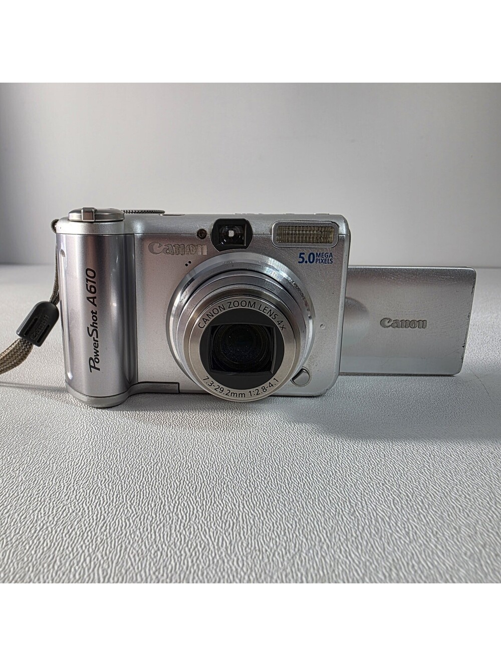Canon PowerShot A610 5.0MP Digital Camera Tested W/SD Card & Batteries